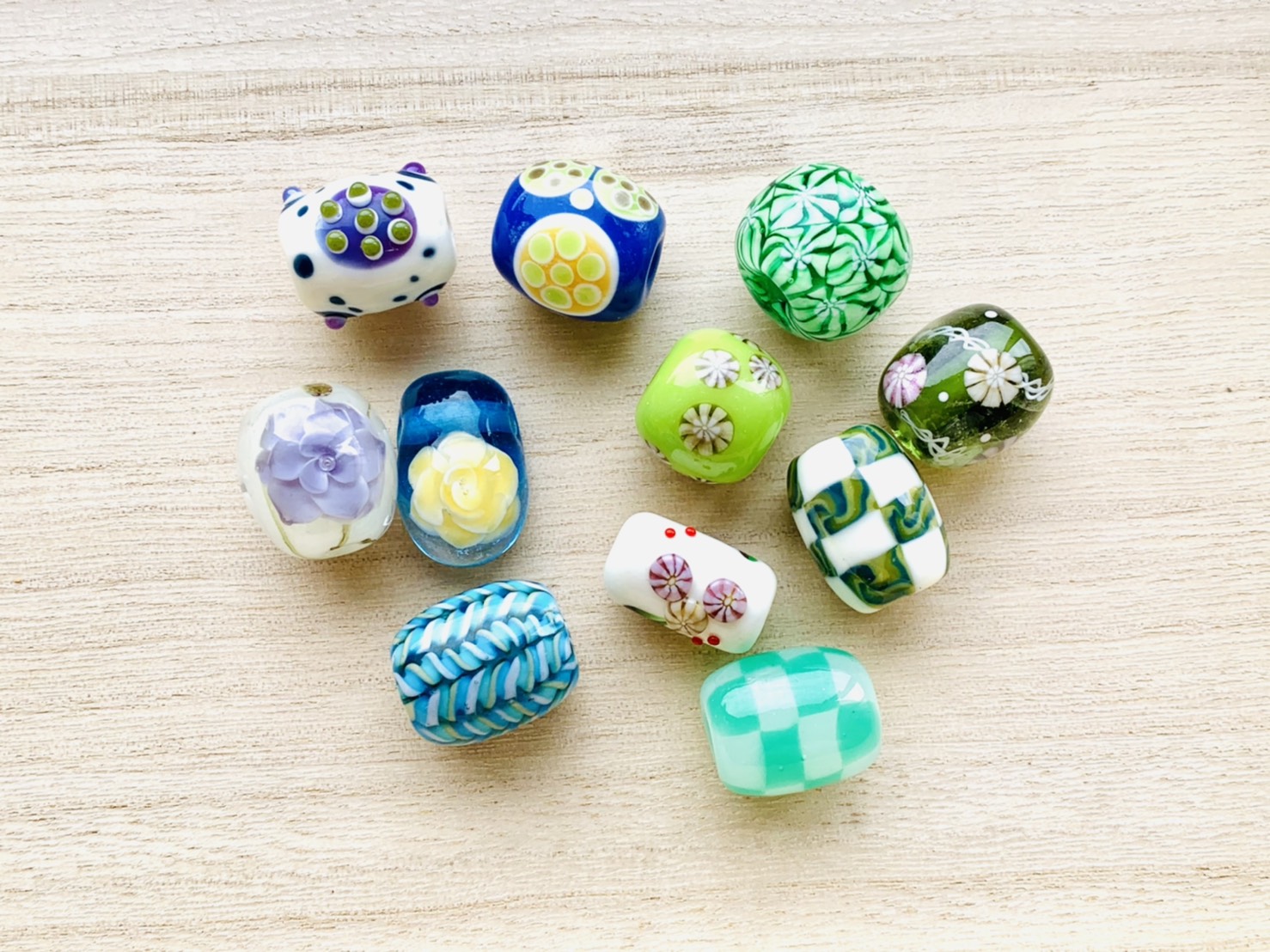 とんぼ玉教室 陶芸 カルチャー教室ティーイング